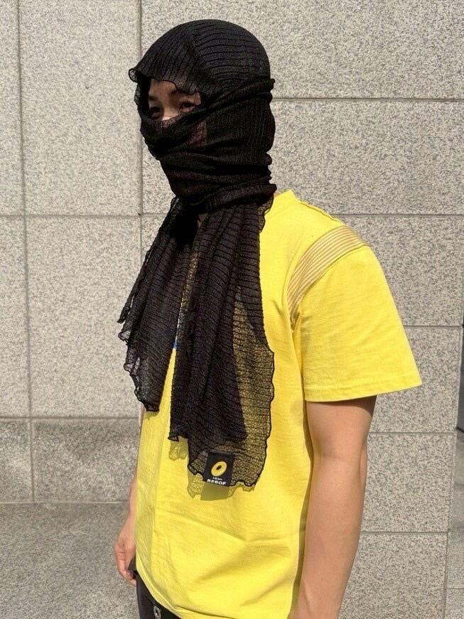 【BEBOF】Scarf layered balaclava / 【ビーボフ】スカーフレイヤードバラクラバ