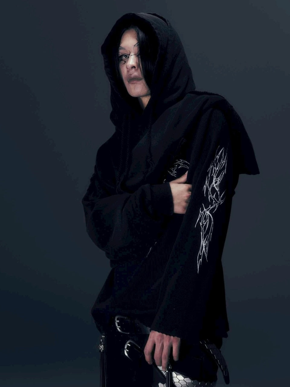 【DIG YOUR OWN GRAVE】TRIBAL WAFFLE L/S T-shirts /【ディグユアオウングレイブ】トライバルワッフル長袖Tシャツ