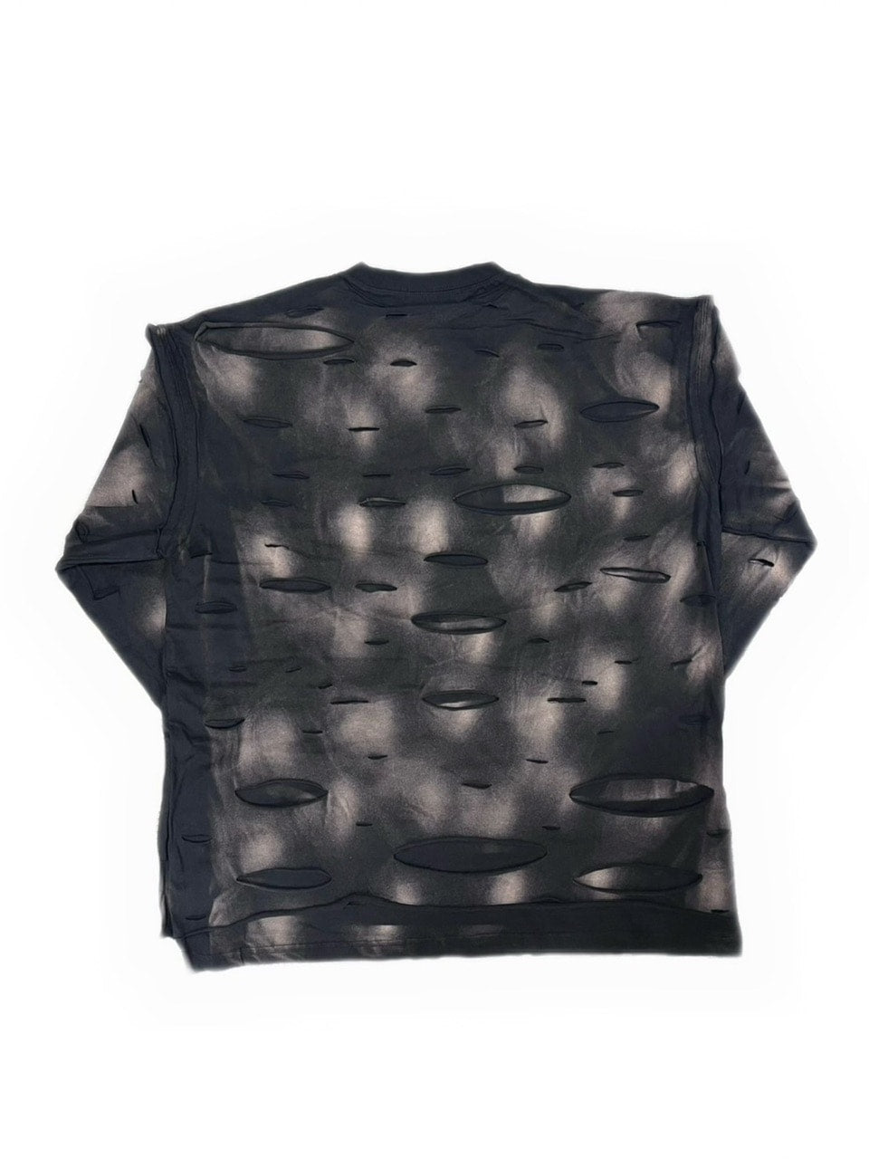 【DIG YOUR OWN GRAVE】WISH VOID L/S T-SHIRTS /【ディグユアオウングレイブ】ダメージレイヤードロゴ長袖Tシャツ