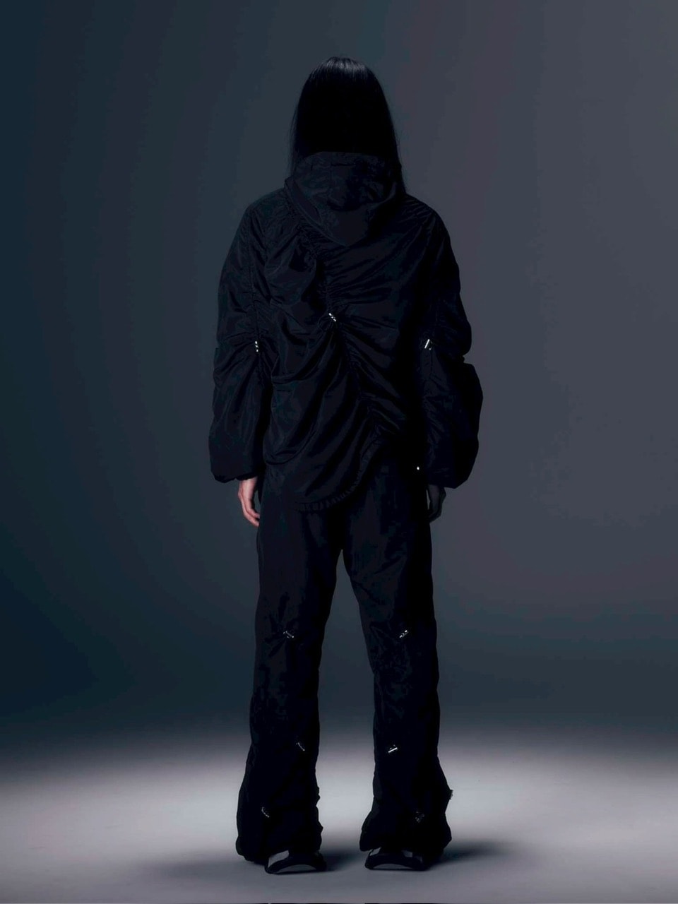 【DIG YOUR OWN GRAVE】SYN-EDGE BLOUSON /【ディグユアオウングレイブ】アシンメトリーテックブルゾン