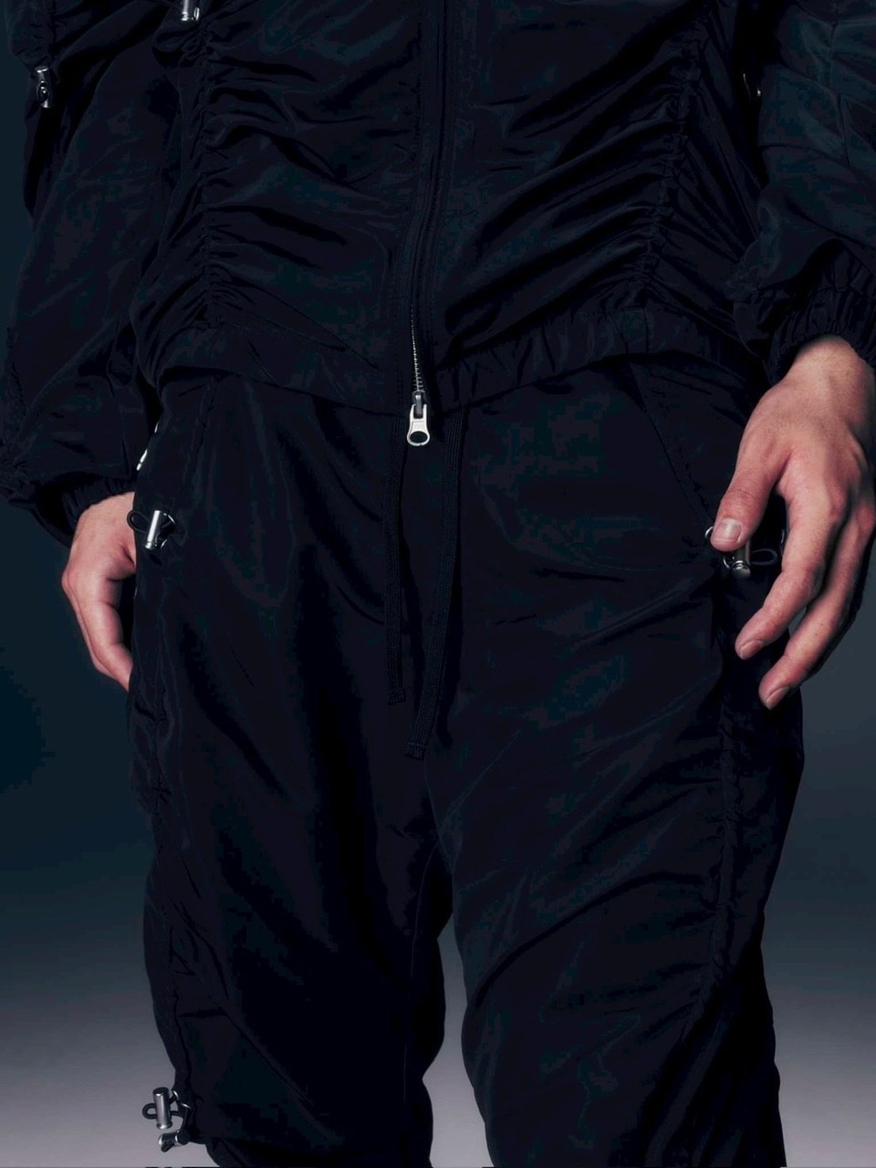 【DIG YOUR OWN GRAVE】SYN-EDGE PANTS /【ディグユアオウングレイブ】テックフレアパンツ