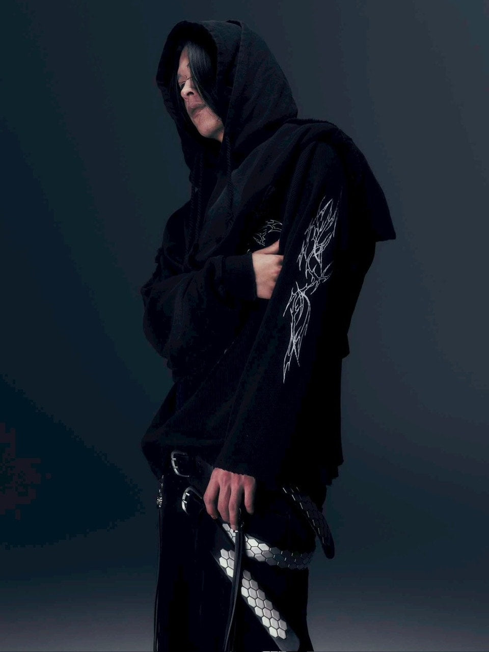 【DIG YOUR OWN GRAVE】DOUBLE FADE HOODIE /【ディグユアオウングレイブ】レイヤードフェードプルオーバーパーカー
