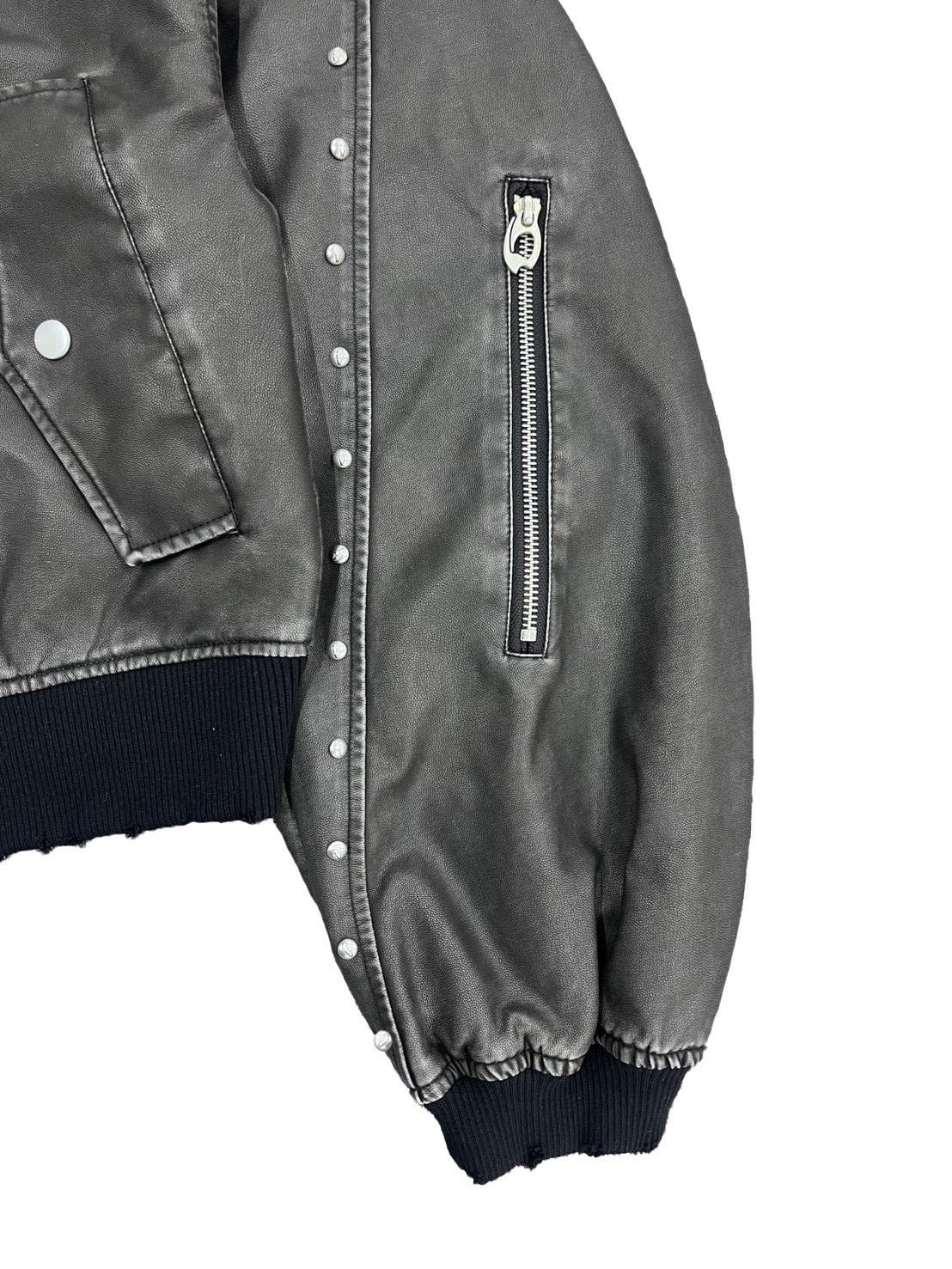 【DIG YOUR OWN GRAVE】TARNISH MA-1 /【ディグユアオウングレイブ】クロップスタッズエムエーワン