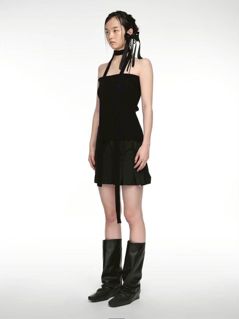 【NACHE】STRAP KNIT TANK TOP