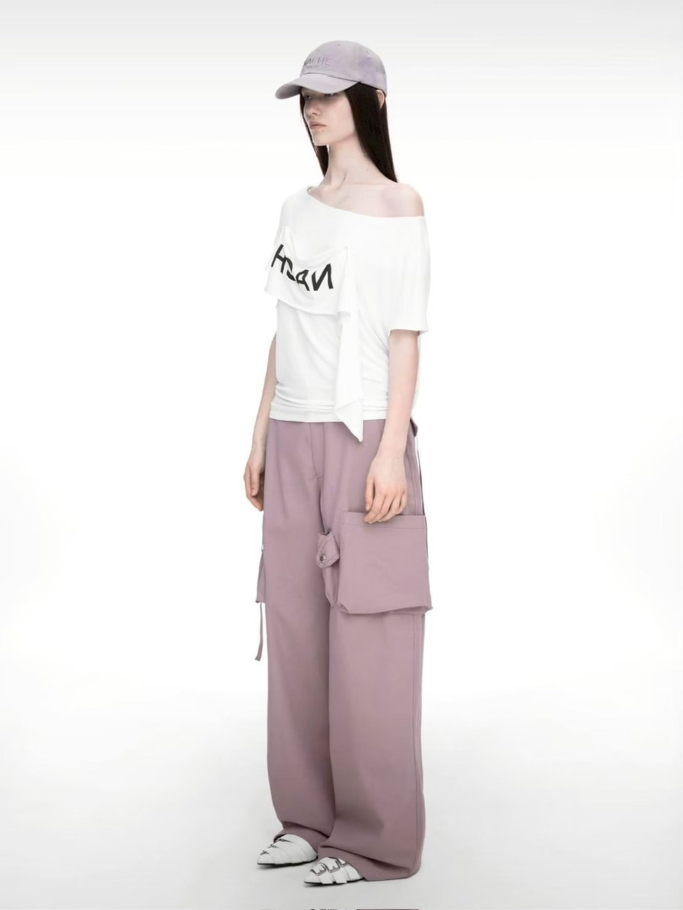 【NACHE】2-WAY PRINTED LOOSE T-SHIRT