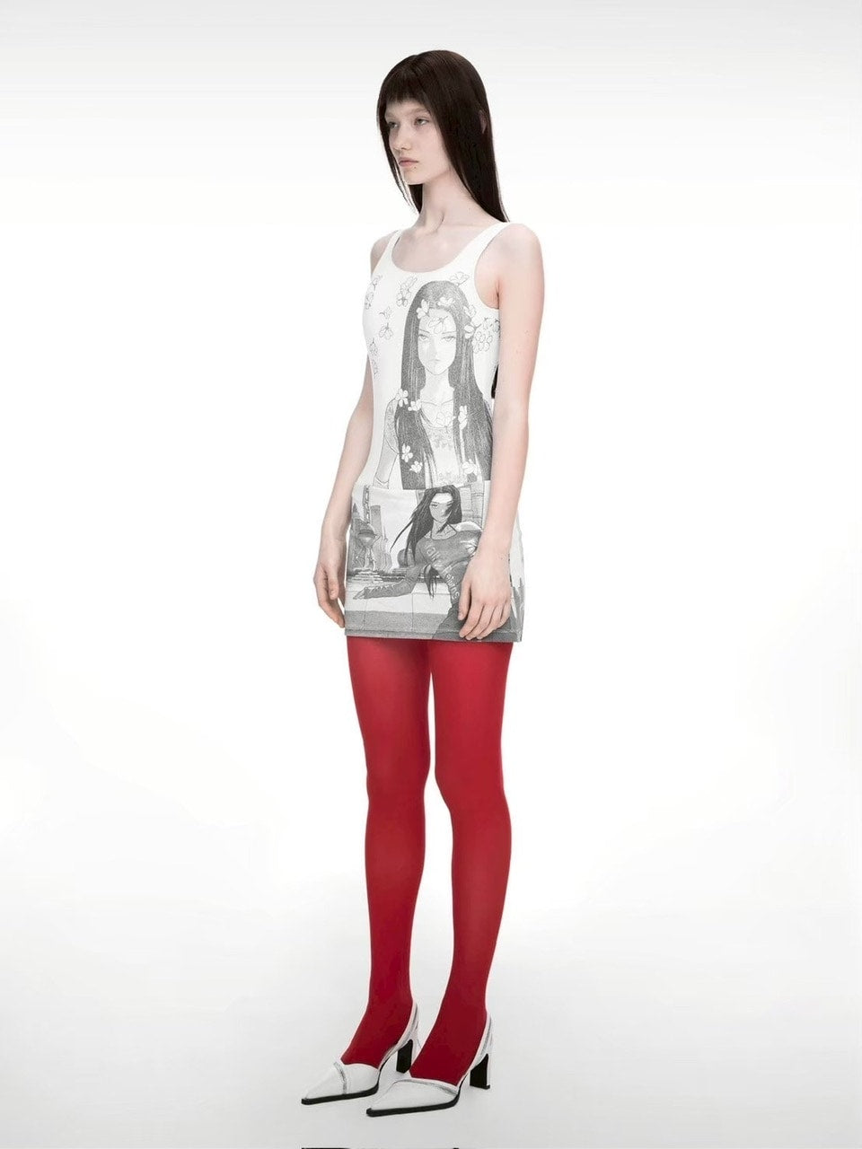 【NACHE】DRAWING SKIRT PANTS