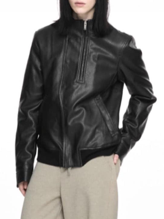 【NACHE】RIDER LEATHER SHEARLING JACKET (UNISEX)