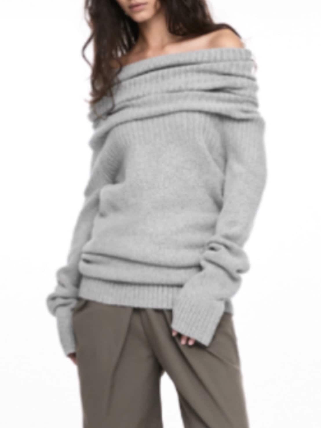 【NACHE】2-WAY SHAWL KNIT