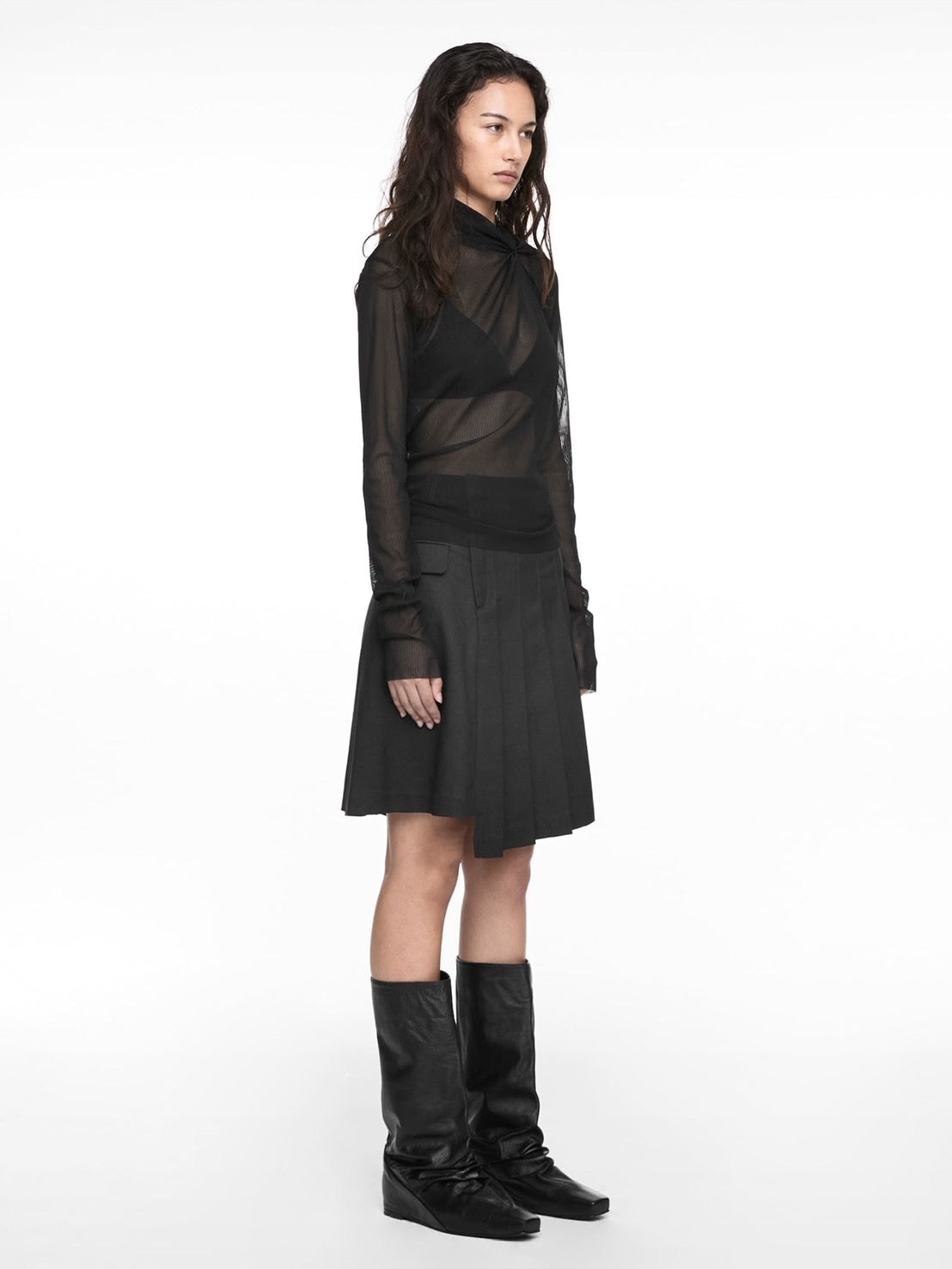 【NACHE】PULLED NECK LONG SLEEVE