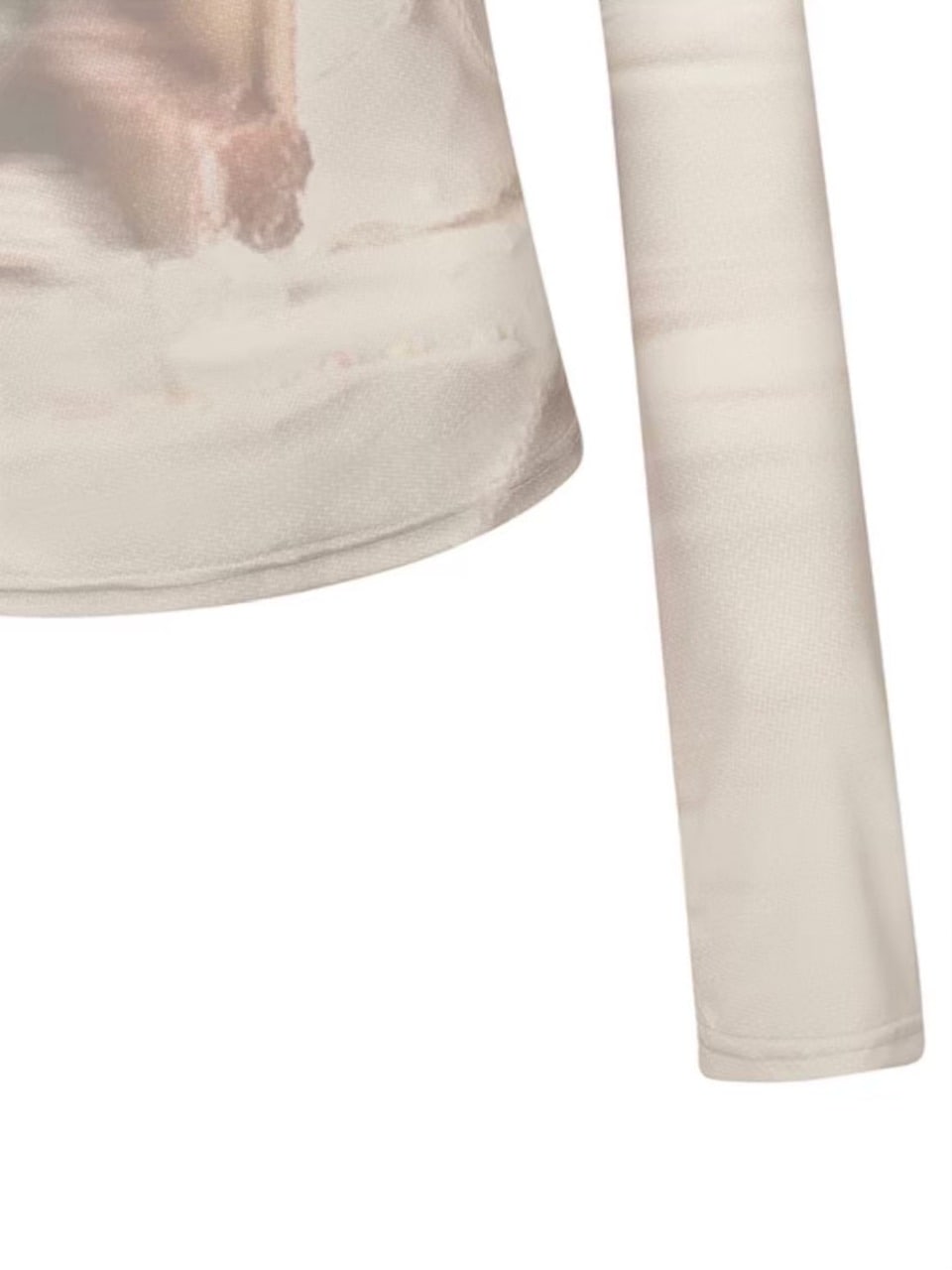 【NACHE】CUT-OUT SLIM FIT LONG SLEEVE