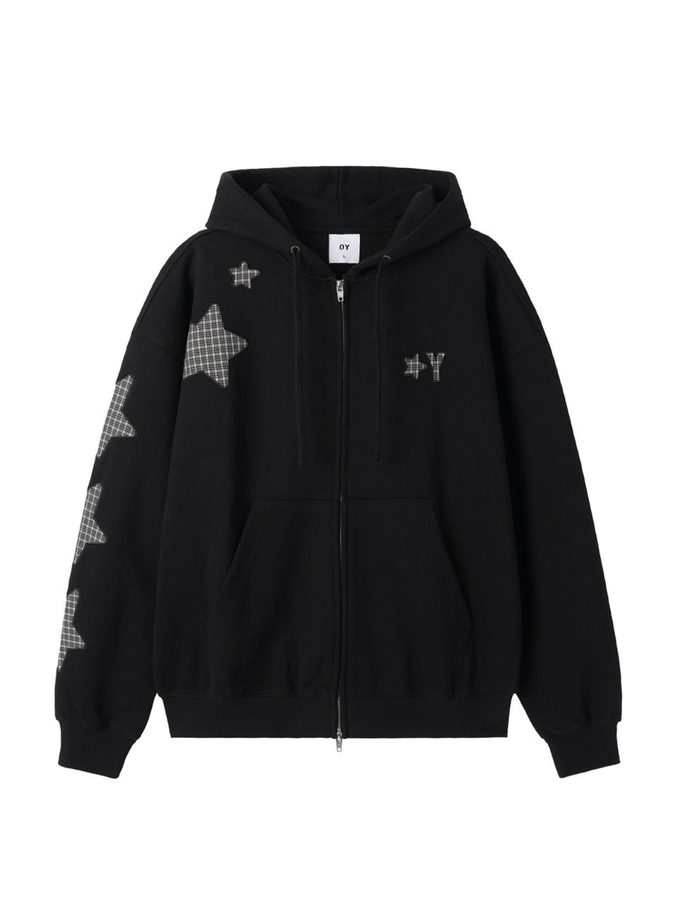 【OY】STAR CHECK HOODIE ZIP UP