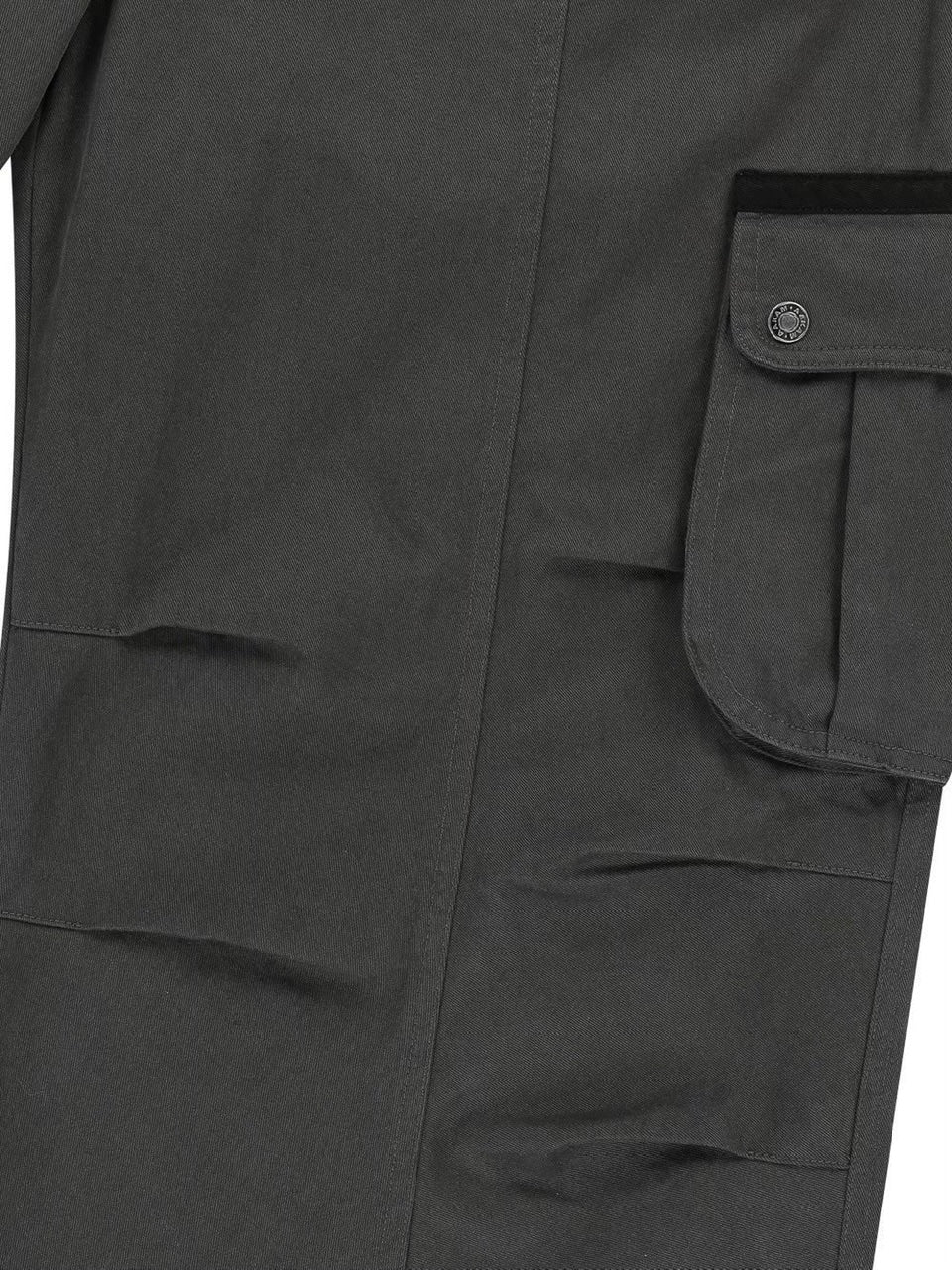 【AAKAM】Knee Pin-tuck Contrast Cargo Pants