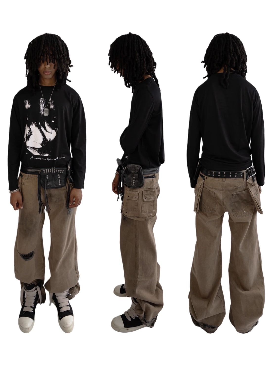 【haveyoudiedbefore?】Grove Tan Denim Pants / 【ハブユーダイドビフォー】ダーティーポケットデニムパンツ