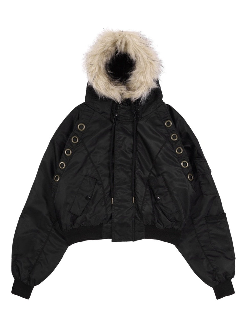 【FANCY CLUB】EYELET FUR MA-1 / 【ファンシークラブ】アイレットファーＭＡ-1