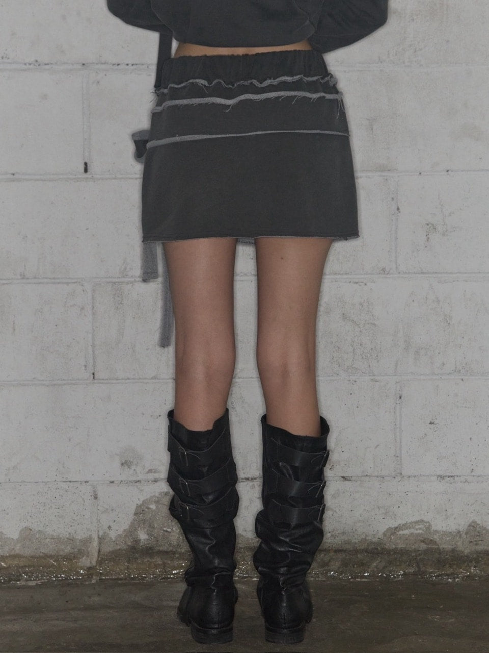 【FANCY CLUB】DYE-WASH TIE SKIRT / 【ファンシークラブ】ダイウォッシュタイスカート