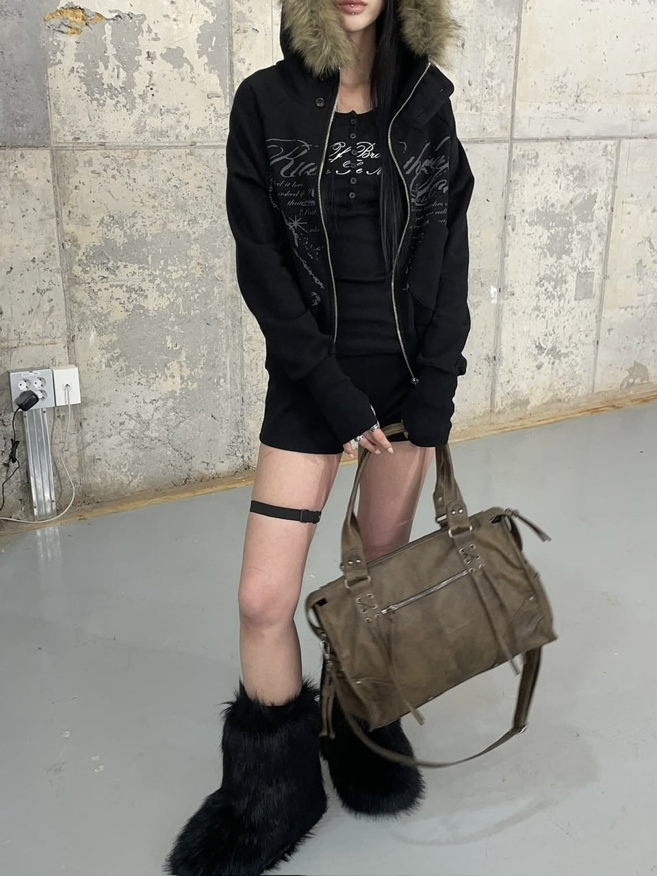 【FANCY CLUB】BACK LETTERING MICRO SHORT PANTS / 【ファンシークラブ】バックレタリングマイクロショートパンツ