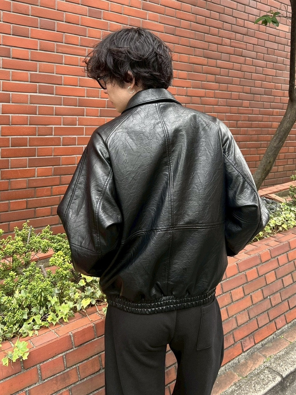 受注制【Chikashitsu +】bomber synthetic material jacket / 【チカシツプラス】ボンバーシンセティックマテリアルジャケット (2color)