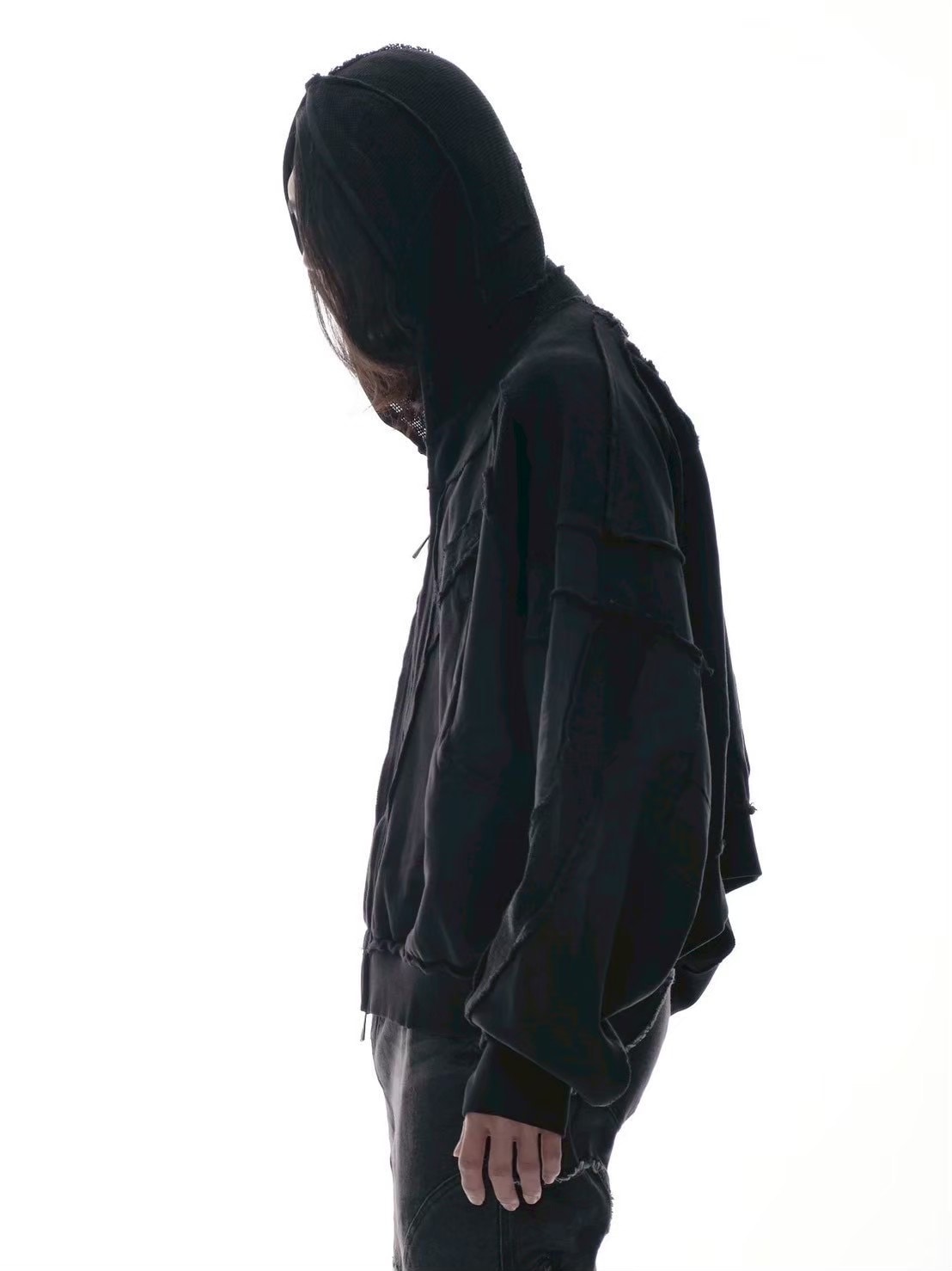 【d5ove】Structured Zippered Hoodie / 【ダヴ】ラインダブルジップパーカー