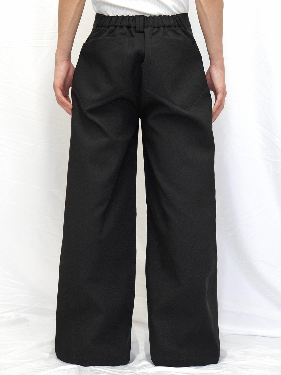 【CS】utility drape wide trousers / 【シーエス】ユーティリティードレープワイドトラウザーズ