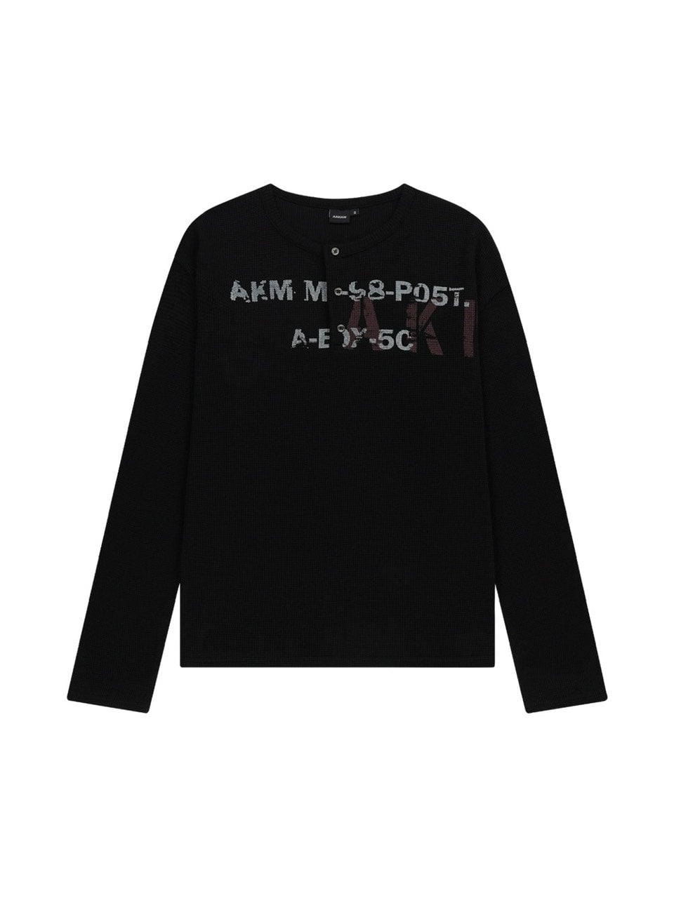 AAKAM】Waffle Henley Neck Long Sleeve – PRESSING WEB SHOP