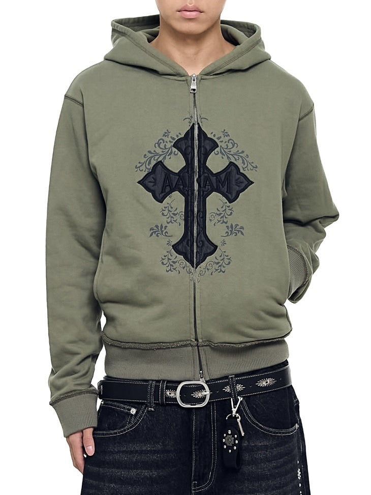 【AAKAM】Needlework Studded Belt