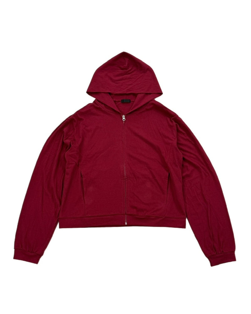 受注制【Chikashitsu +】light touch cropped hoodie / 【チカシツプラス】 ライトタッチクロップドパーカー (3color)
