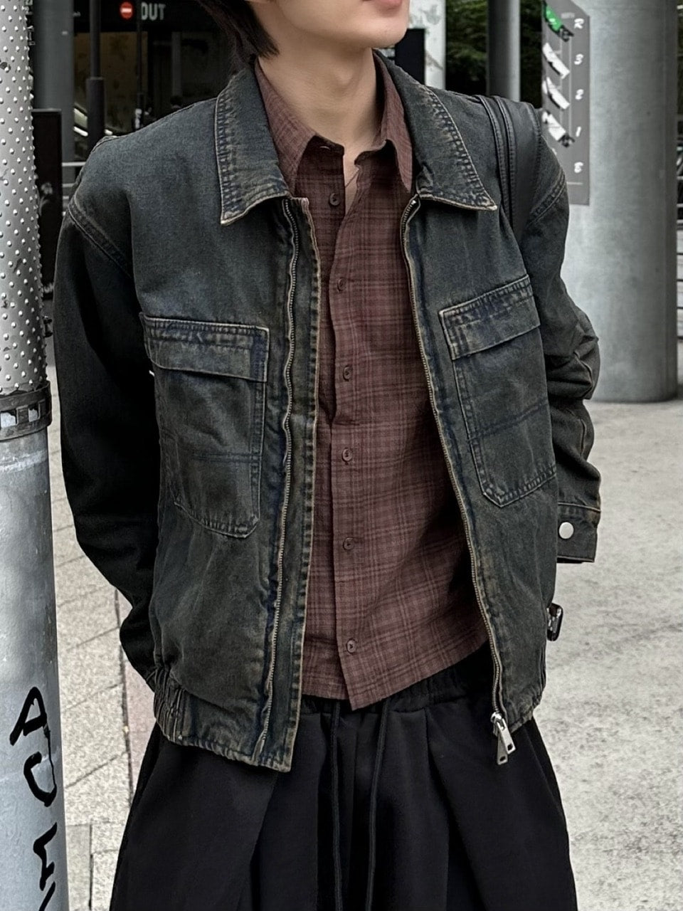 大阪店WEB限定受注制【Chikashitsu +】classic wash work denim jacket / 【チカシツプラス】クラシックウォッシュワークデニムジャケット