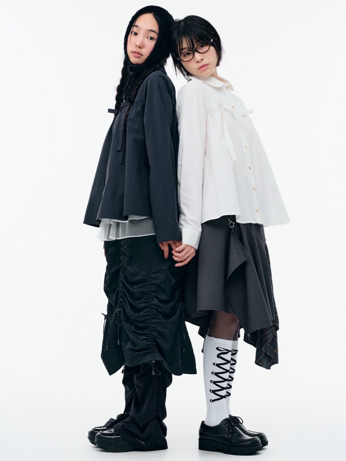 【TUOMIO】LAYERED ASYMMETRIC SKIRT / 【トゥオミオ】レイヤードアシンメトリースカート