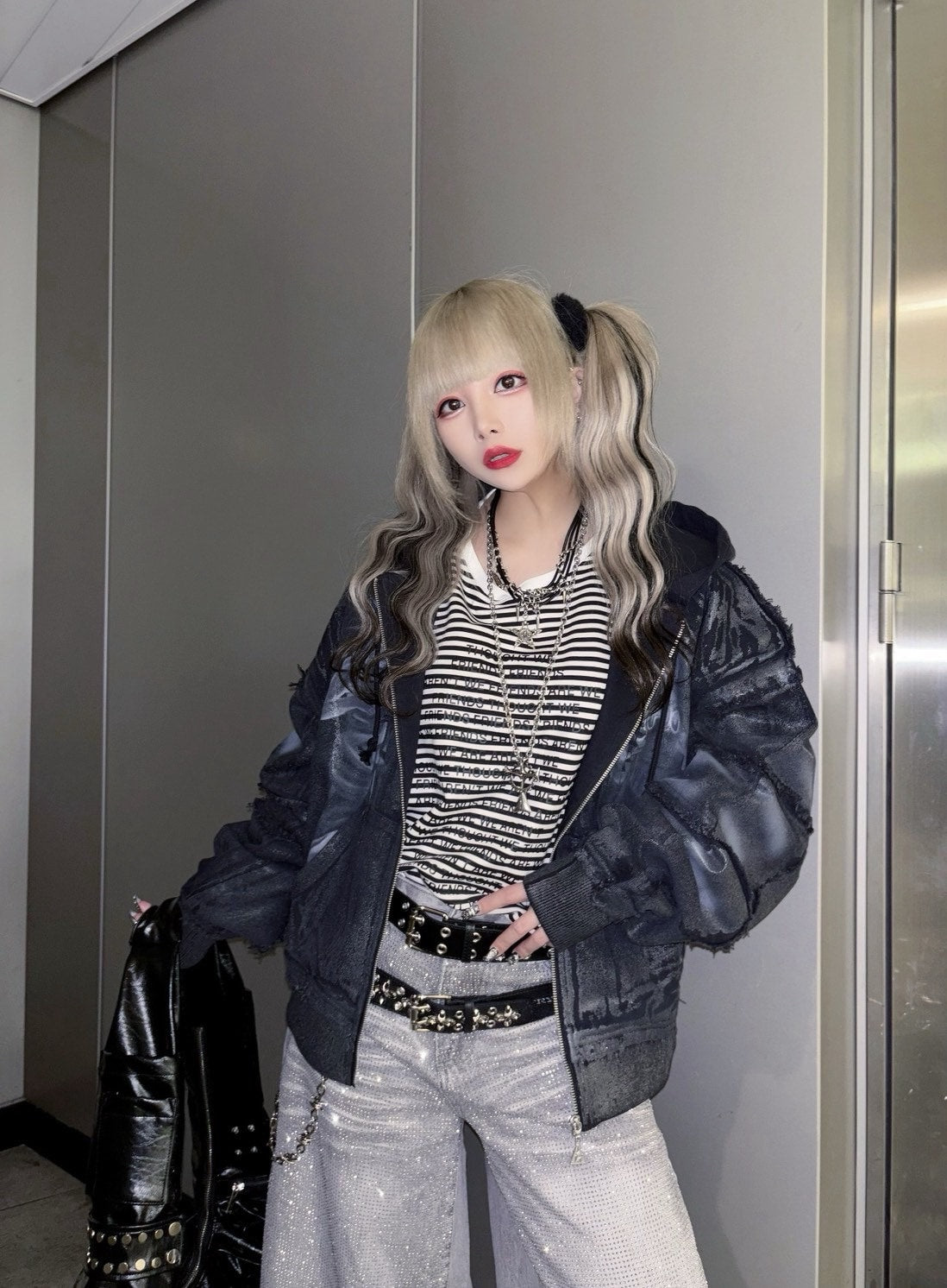 【Never mind the XU】tangled design necklace / 【ネバーマインドザエックスユー】タングルドデザインネックレス