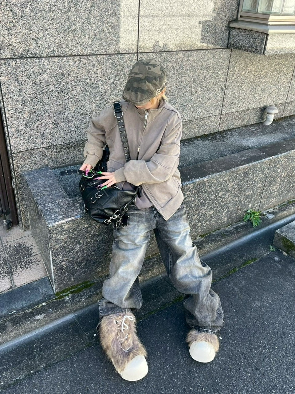 【Never mind the XU】vintage zip up jacket / 【ネバーマインドザエックスユー】ヴィンテージジップアップジャケット (2color)