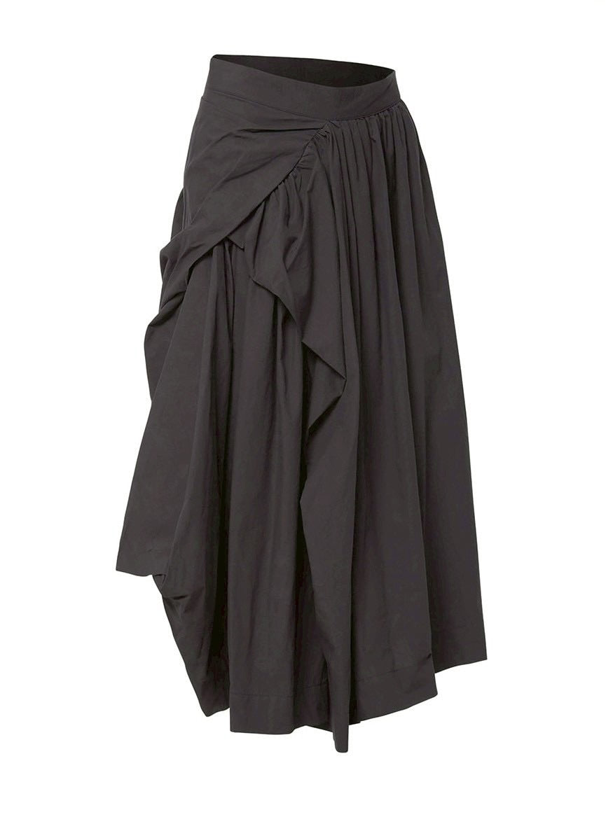 【FLAREUP】Asymmetrical Draped Layered Long Skirt / 【フレアアップ】アシンメトリードレープレイヤードロングスカート