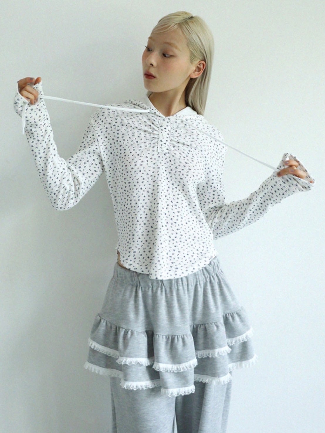 12/21 20:00 再販【Uglyshadow】LACE CANCAN PANTS