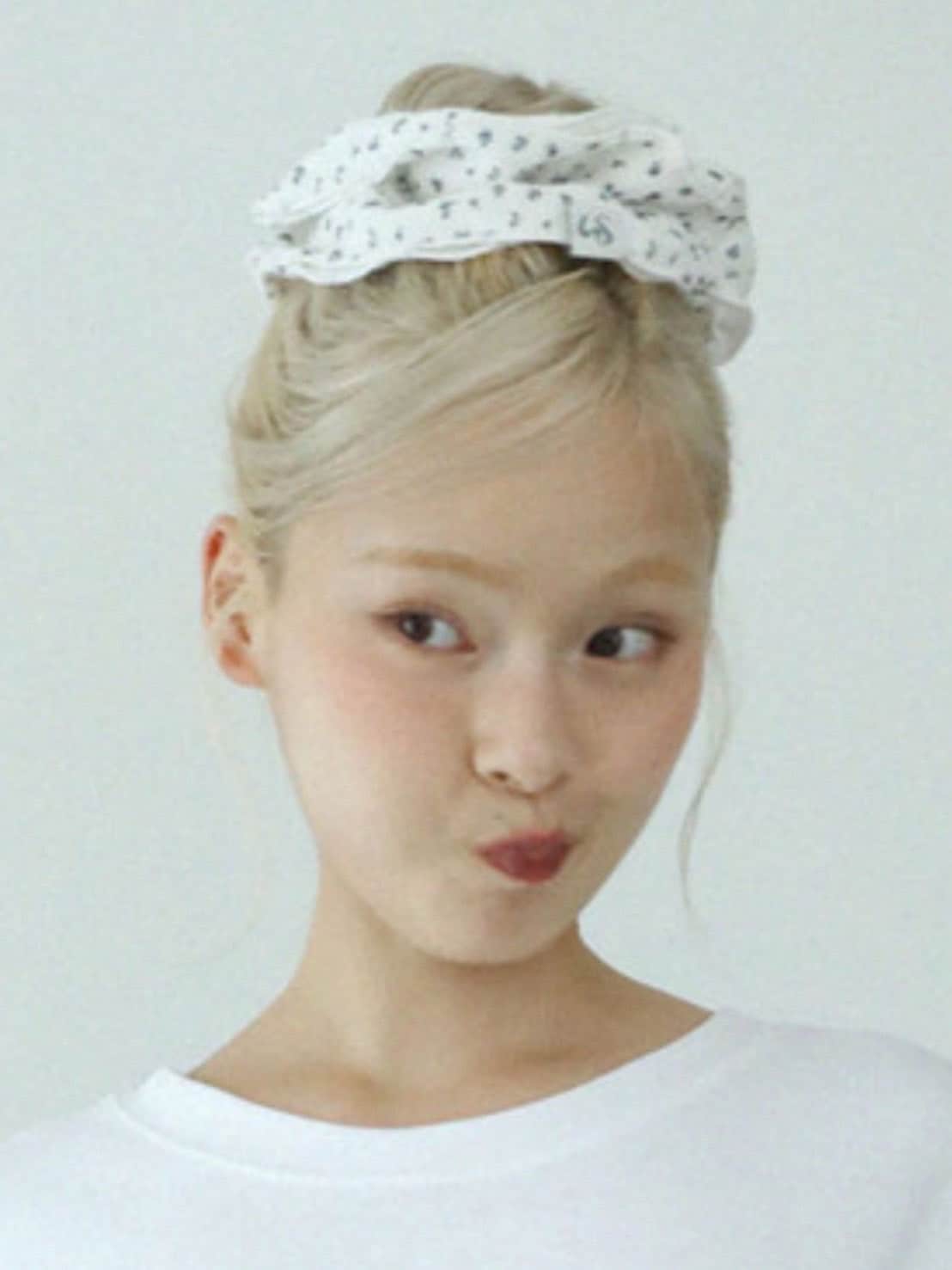 12/21 20:00 再販【Uglyshadow】FLOWER WAFFLE SCRUNCHIE