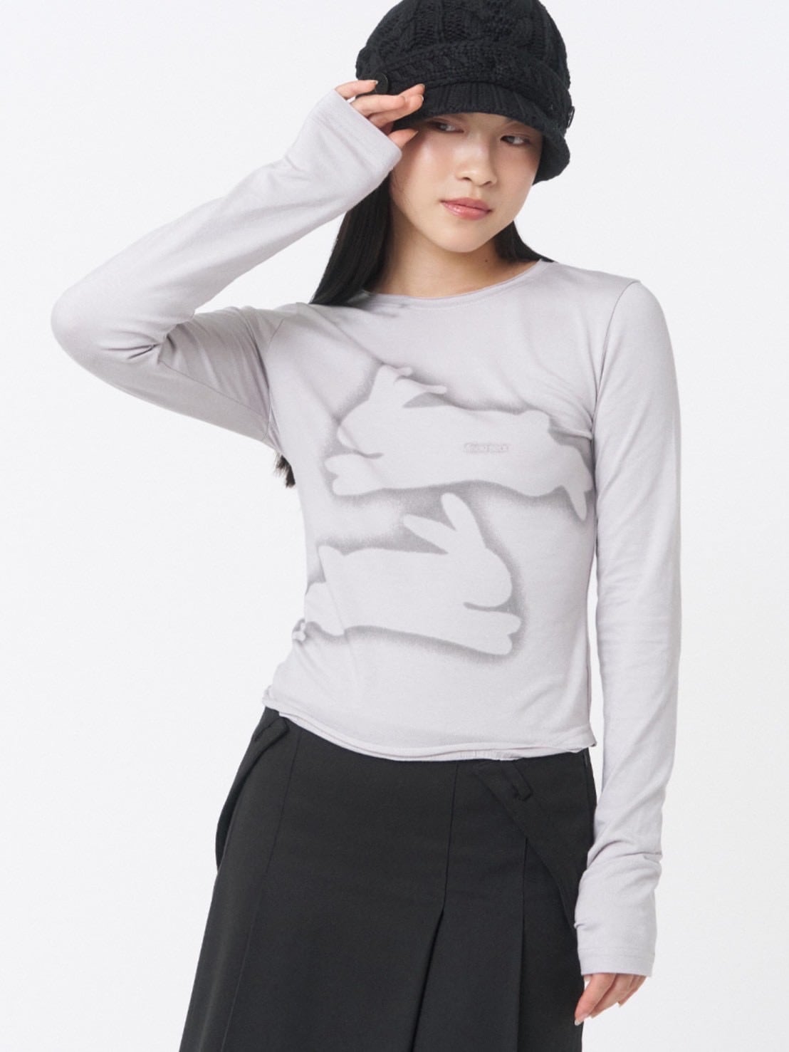 【Miseki seoul】Twin rabbit long sleeves