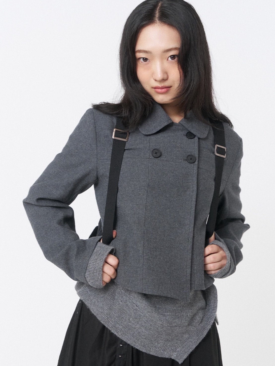【Miseki seoul】Wabi Round collar double jacket