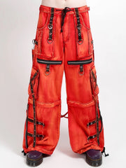 【TRIPP nyc】X-STRAP PANT FIRE WASH[AF7144MB] / 【トリップ ニューヨーク 】ボンテージストラップファイヤーワイドデニムパンツ