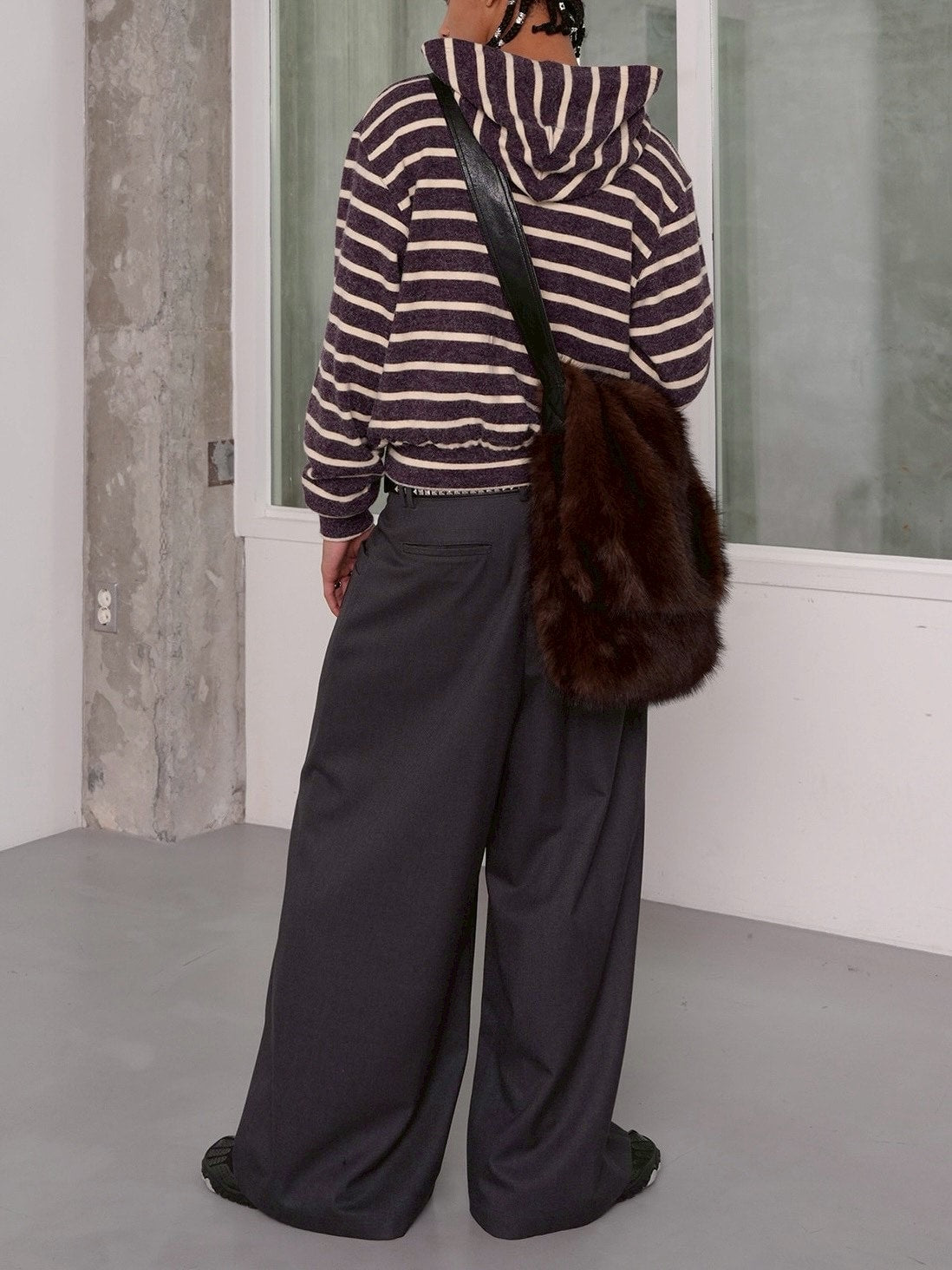 【ESC STUDIO】Bag buckle detail wide pants