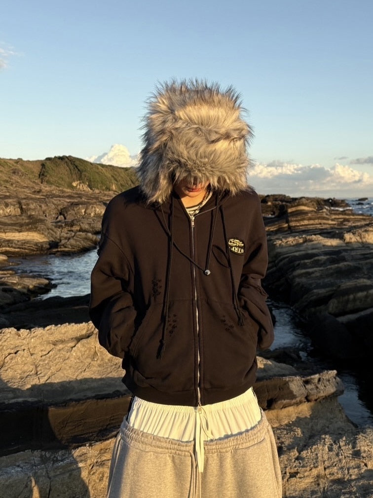 【youll】giant fur flight cap (2color)
