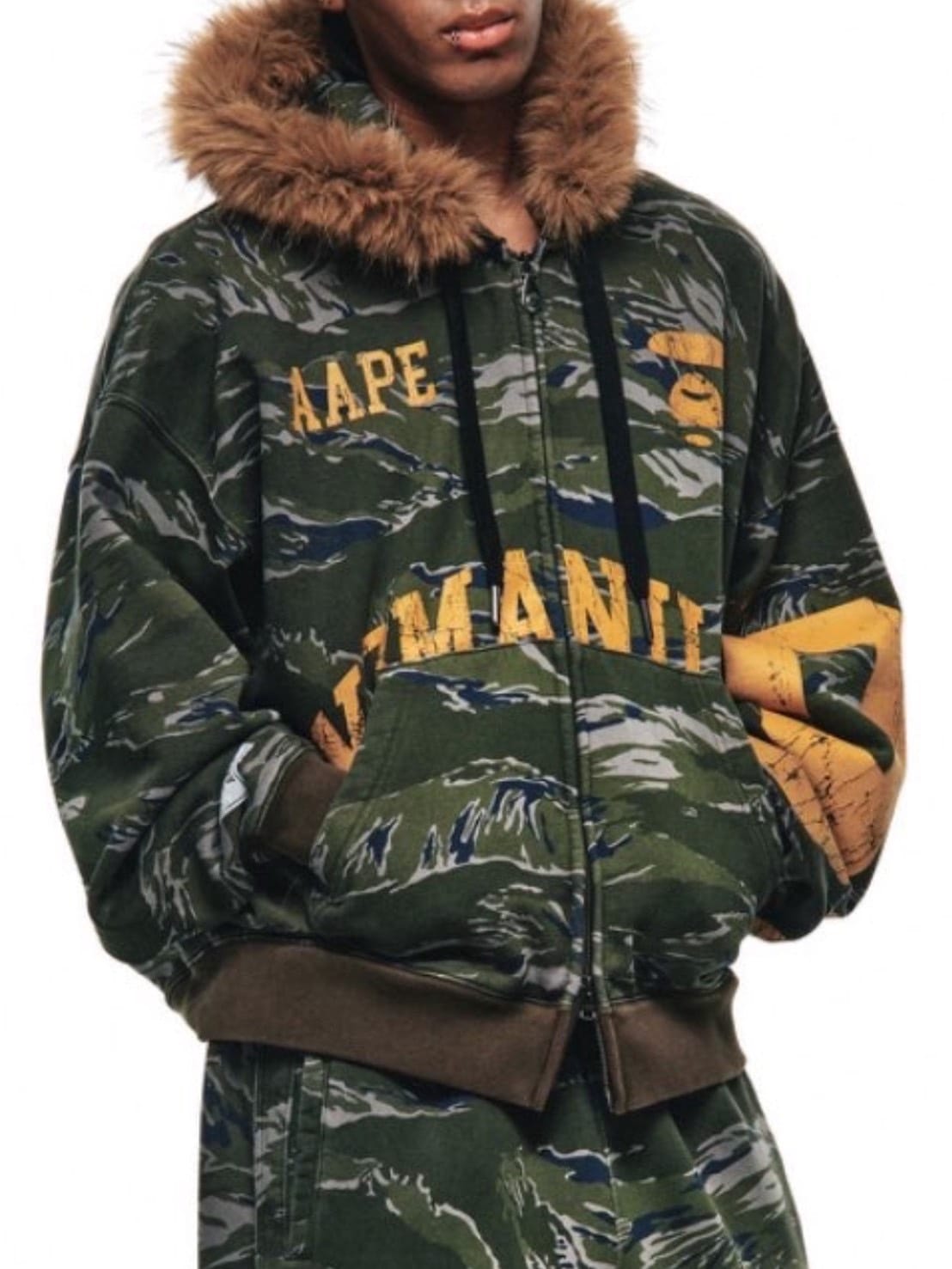 【AAPE X NOMANUAL】AAPE X NOMANUAL HOODIE ZIP-UP 2