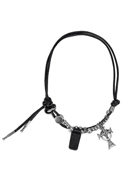 Rosen Kreuz】guilty cross leather choker – PRESSING WEB SHOP