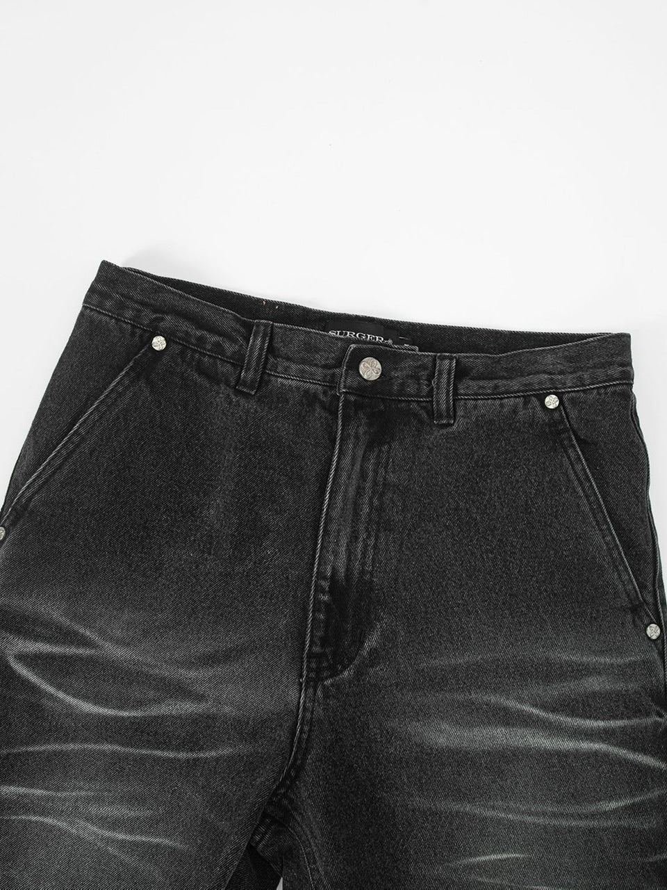 【SURGERY】surgery sutured boot-cut denim pants