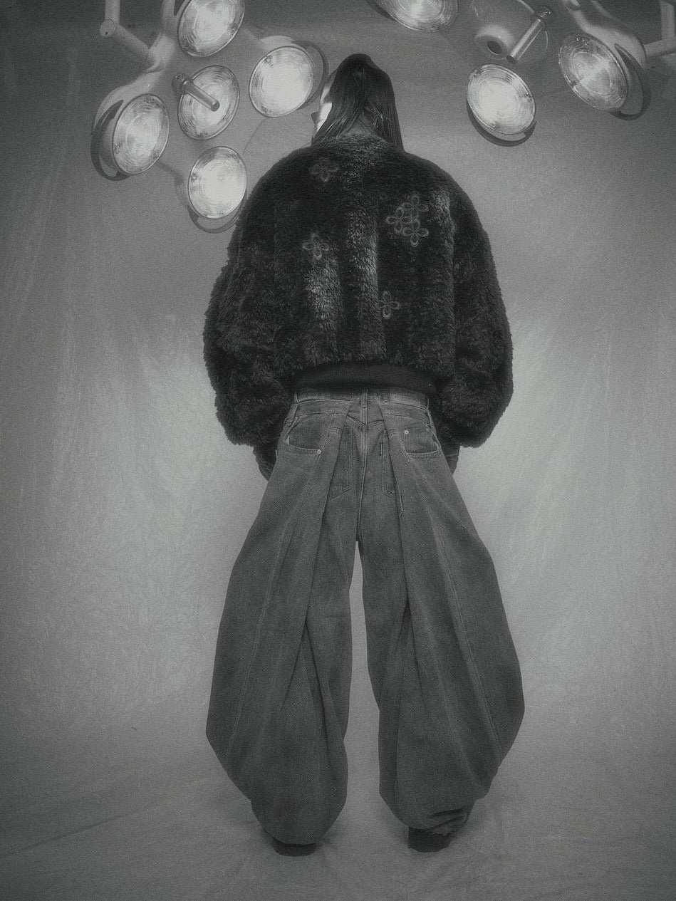 【SURGERY】surgery leather patch fur ma-1