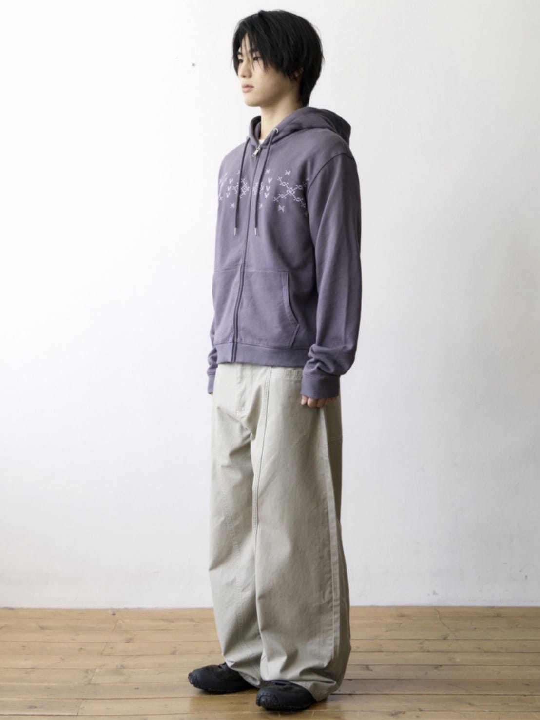 【THECOLDESTMOMENT】TCM nordic hooded zip-up