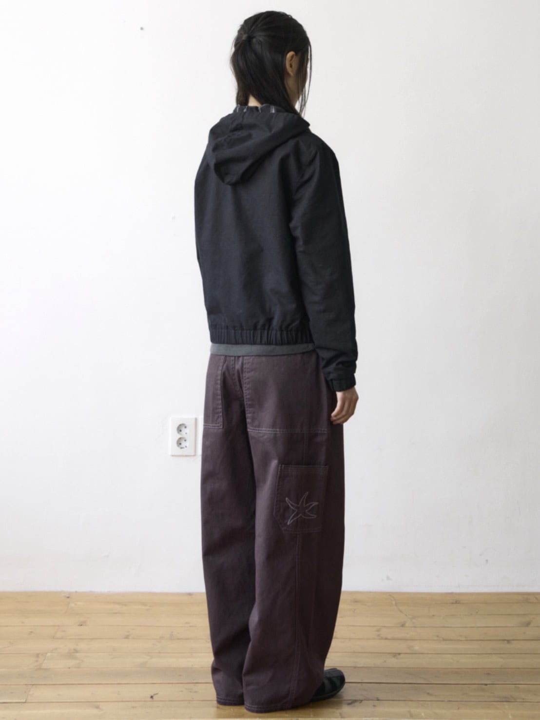 【THECOLDESTMOMENT】TCM mini logo active jacket