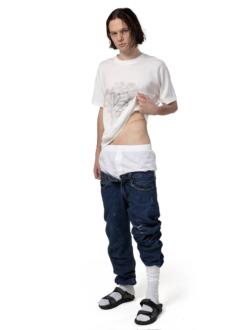 【RACER WORLDWIDE】Racer x Barragan Inverted Logo T-Shirt