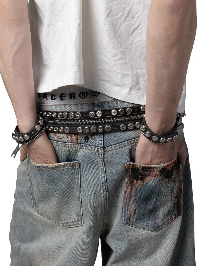Racer Worldwide Split ボタンブレスレット チョーカー RACER WORLDWIDE】Split Button Bracelet – PRESSING WEB SHOP