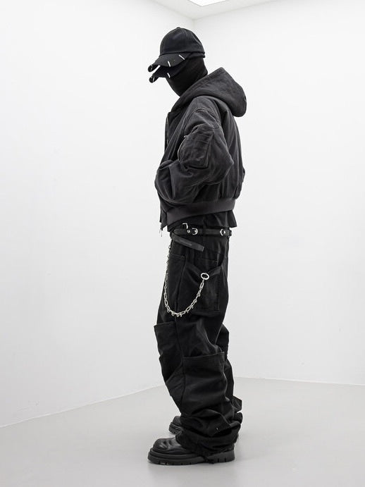 【roaringrad】WASHED HOOD BOMBER