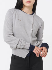 【Miseki seoul】Unbalanced knit cardigan