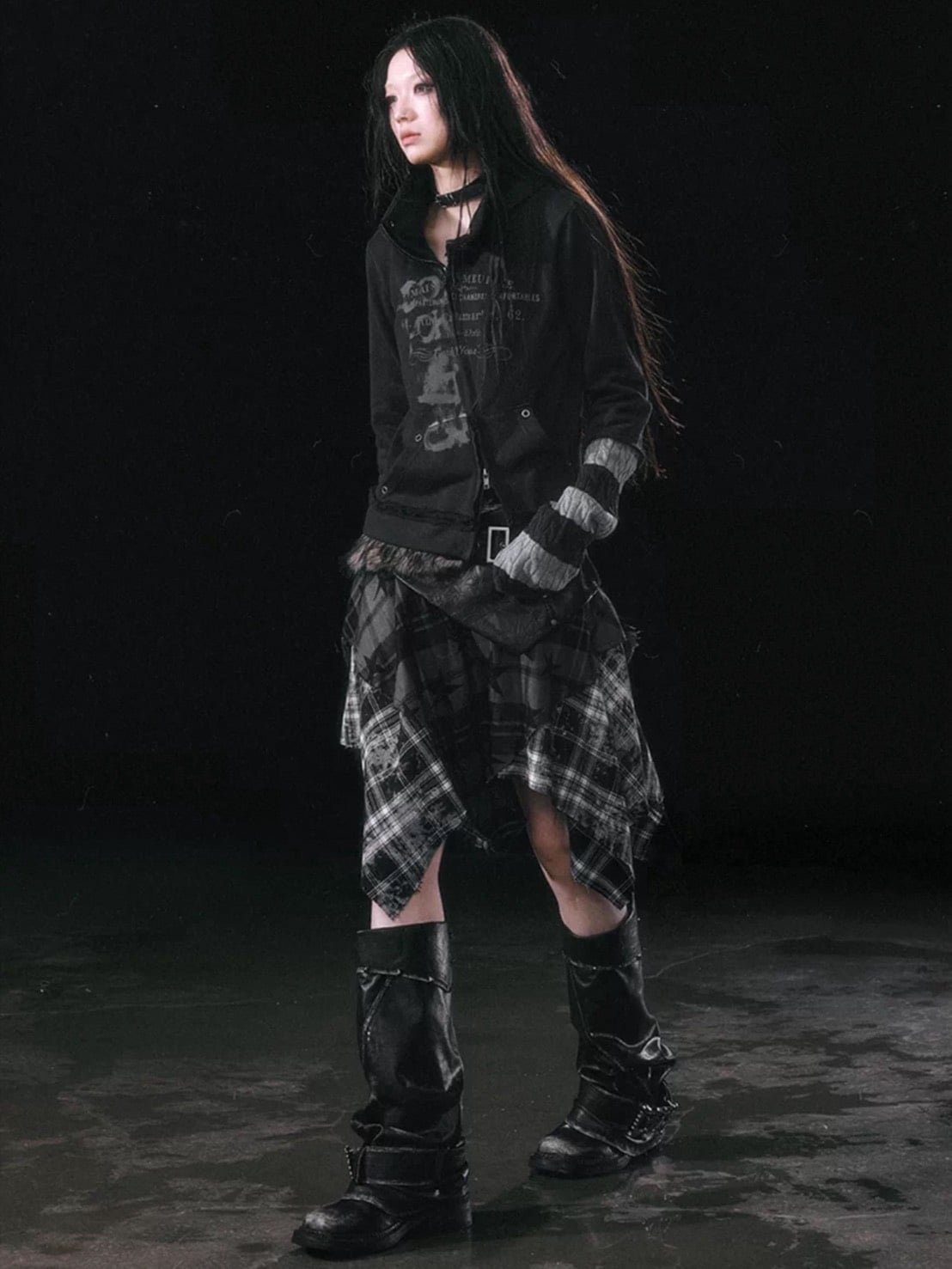 【Cest Nous】Two-in-One Shirt / 【セヌー】カーディガンセットレイヤードシャツ