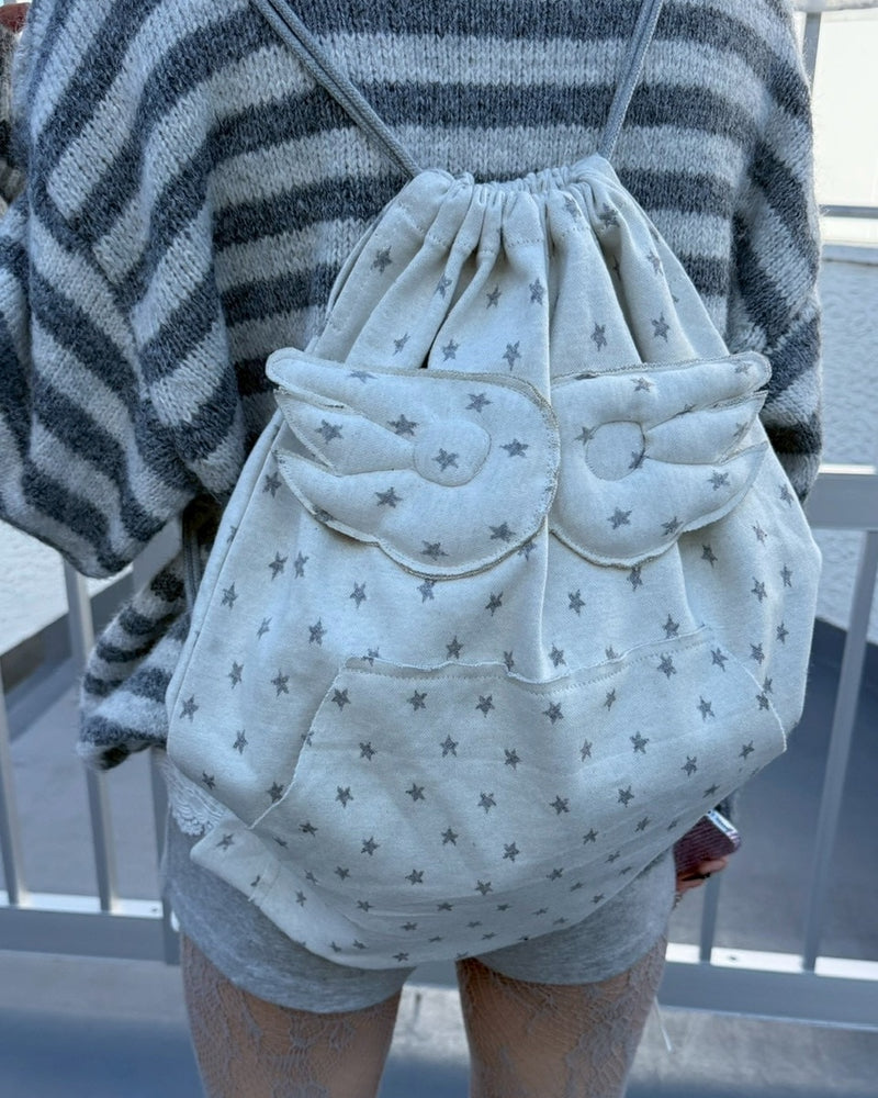 受注制【nmtc +】dot angel wing knapsack / 【エヌエムティーシープラス】ドットエンジェルウィングナップサック (3color)